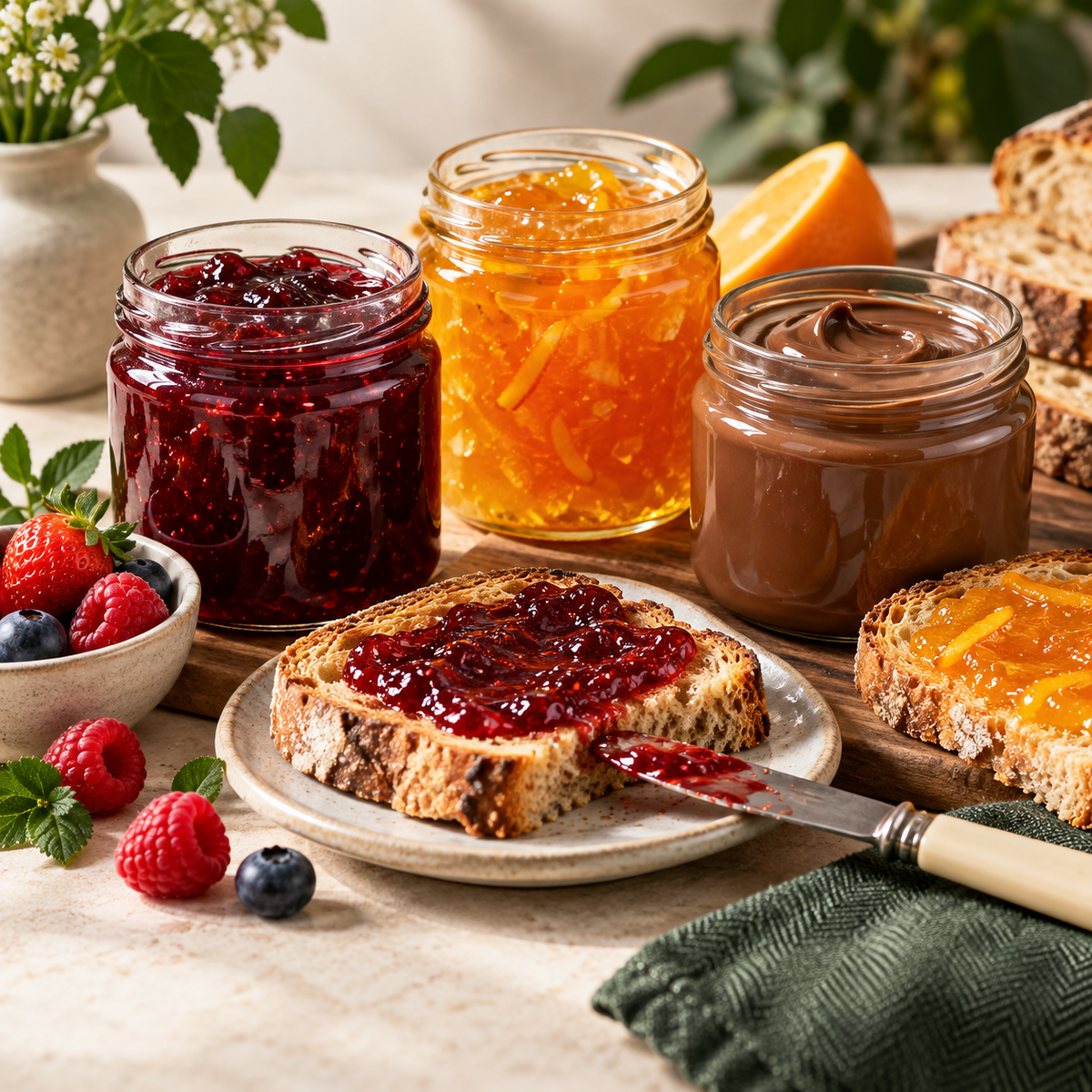 Jams, spreads and marmalade