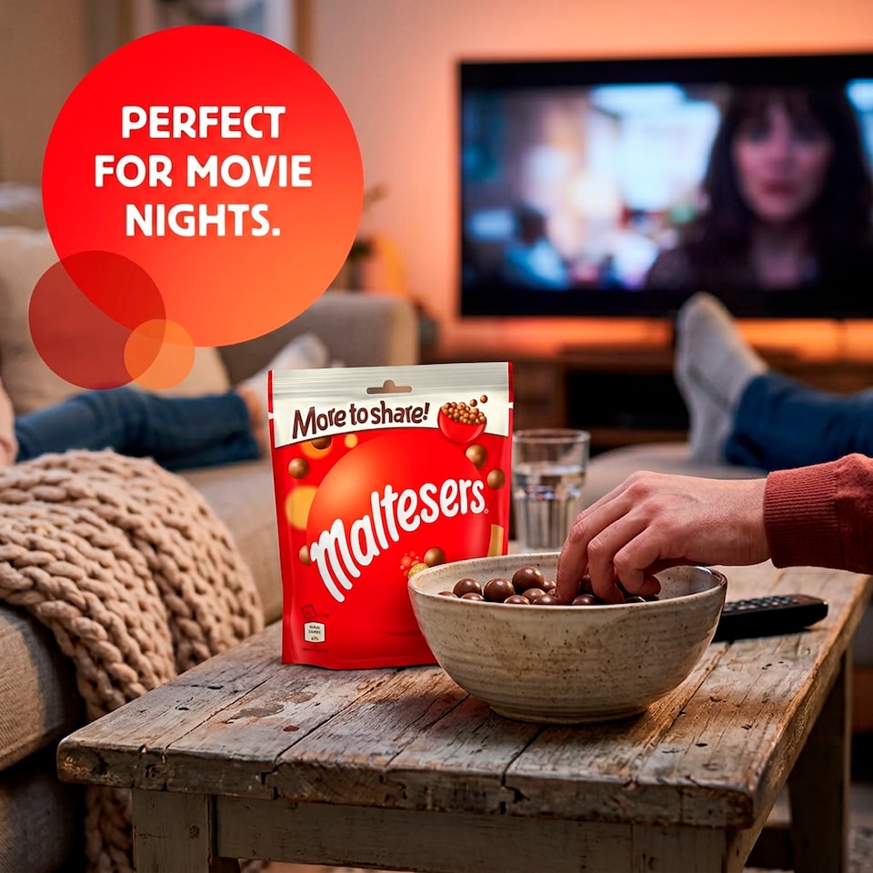 Maltesers Milk Chocolate & Honeycomb Sharing Pouch 158g