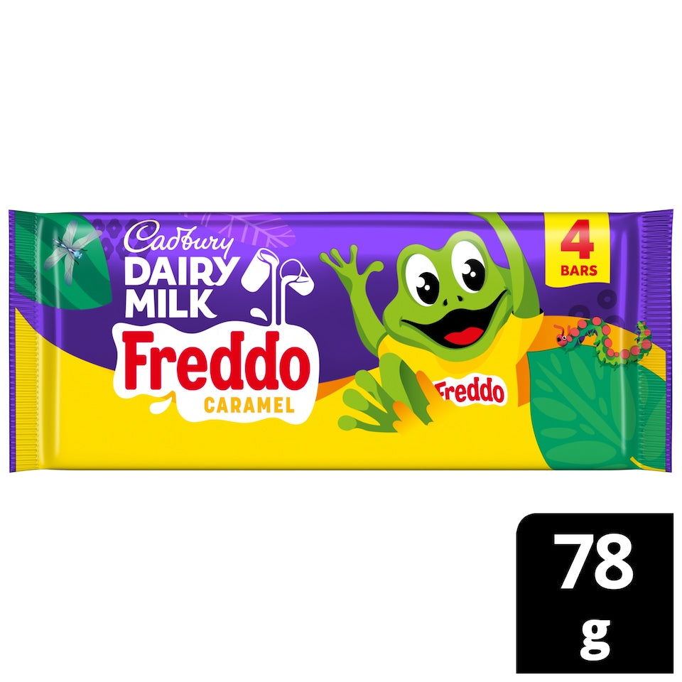 Cadbury Dairy Milk Freddo Caramel Chocolate Bar 4 Pack