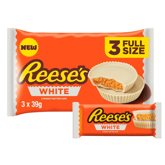 Reese's Peanut Butter White Chocolate Cups Multipack 3 x 39.5g
