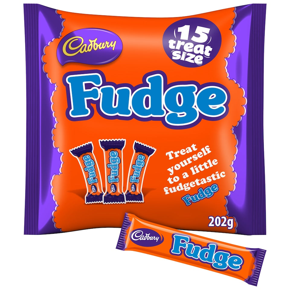 Cadbury Fudge Treat Size Chocolate Bars Multipack 202g