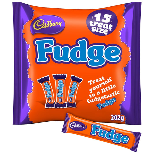 Cadbury Fudge Treat Size Chocolate Bars Multipack 202g