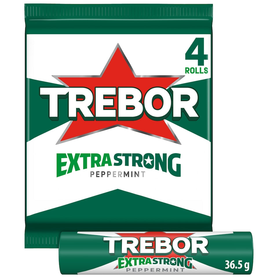 Trebor Extra Strong Peppermint Multipack 4 pack 36.4g