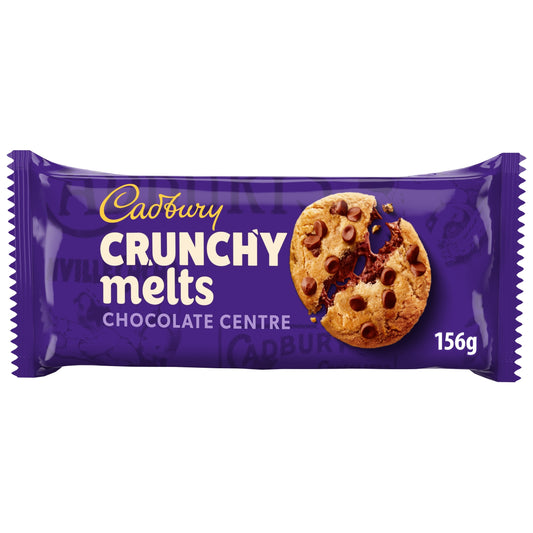 Cadbury Crunchy Melts Chocolate Centre Cookies 156g