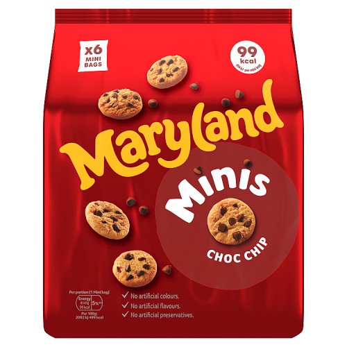 Maryland Mini Choc Chip Cookies 6 Pack (119g)