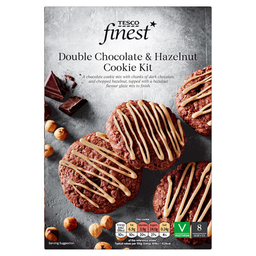 Tesco Finest Double Chocolate & Hazelnut Cookies (305g)