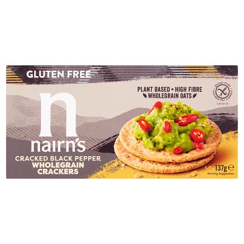 Nairns Gluten Free Cracked Black Pepper Crackers (137g)