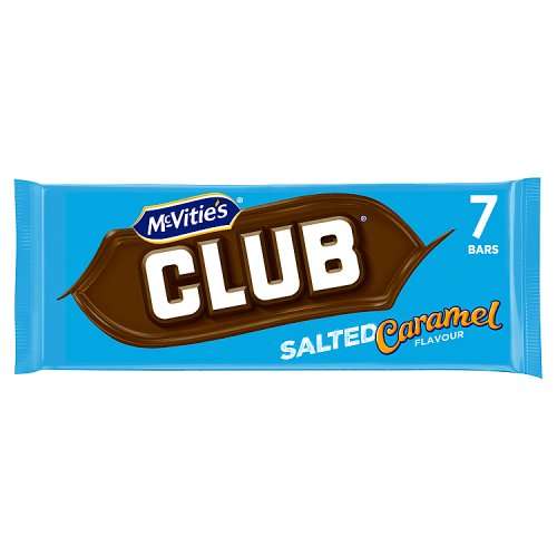 Mcvities Club Biscuits Salted Caramel 7 Pack (154g)
