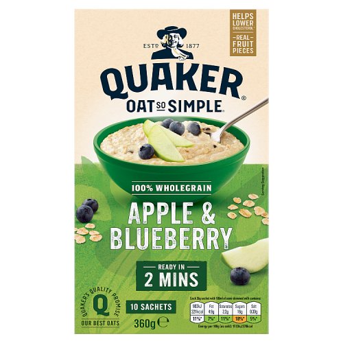 Quaker Oat So Simple Apple and Blueberry (360g)