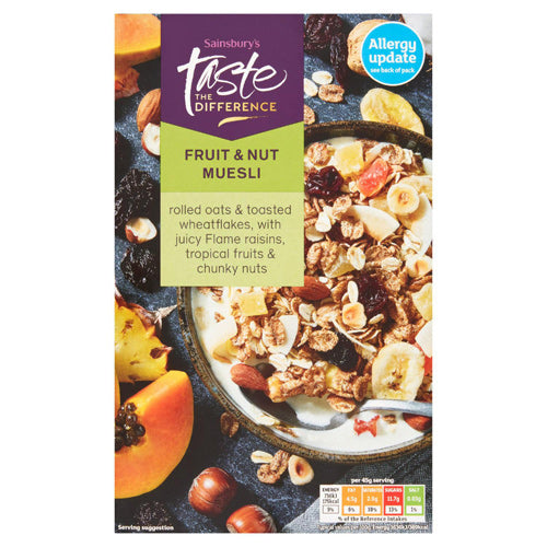 Sainsbury's Fruit & Nut Muesli Taste the Difference (500g)