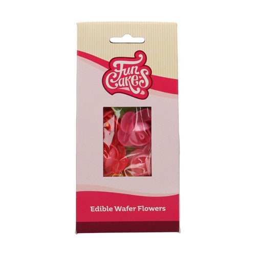 FunCakes Frangipani And Leaves Edible Wafer Flowers Pack Of 15 (7g)