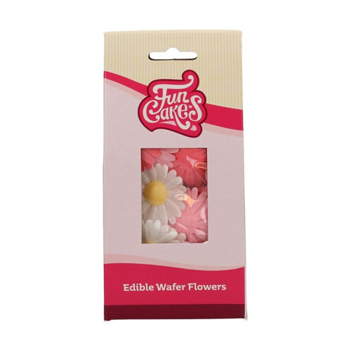 FunCakes Daisy Edible Wafer Flowers Pack Of 13 (8g)