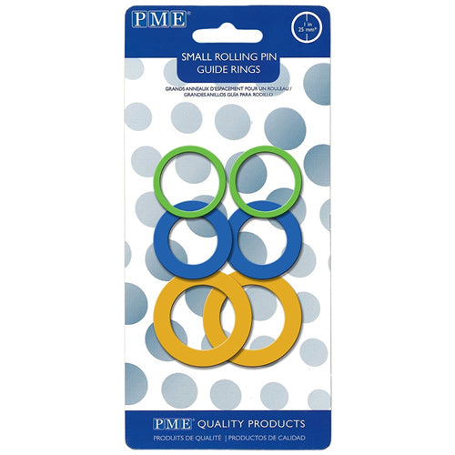 PME Small Rolling Pin Guide Rings Set Of 3 (10g)