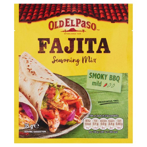 Old El Paso Smoked Barbeque Fajita Spice Mix (35g)