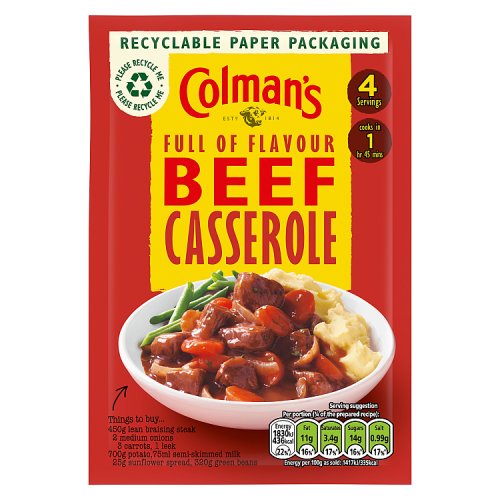 Colmans Beef Casserole Mix Sachet (40g)