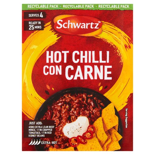 Schwartz Authentic Hot Chilli Con Carne Mix (41g)