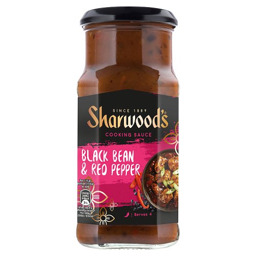 Sharwoods Cantonese Black Bean & Red Pepper Sauce (425g)