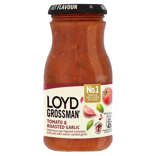 Loyd Grossman Tomato & Roasted Garlic Pasta Sauce (350g)