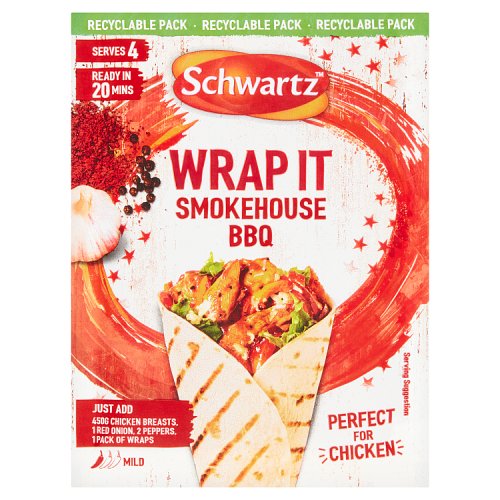 Schwartz Wrap it Smokehouse BBQ (30g)