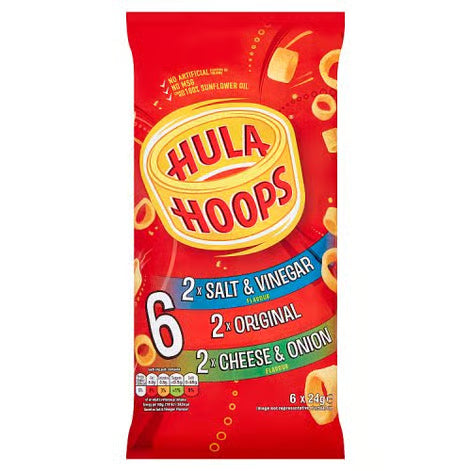 Hula Hoops Variety Multipack Crisps – 6 Pack (144g)
