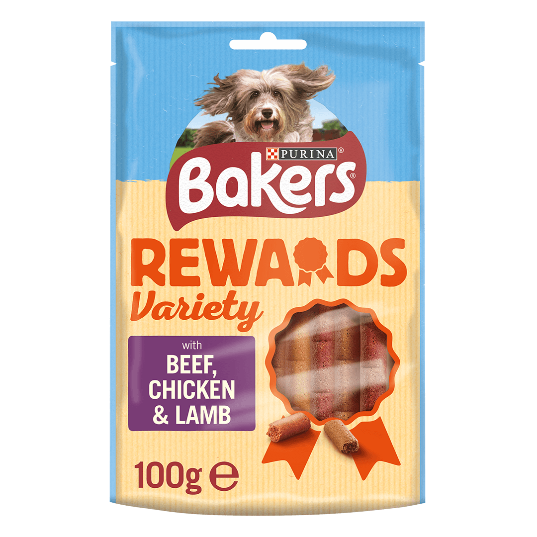 Bakers Rewards variety dog treats 100g
