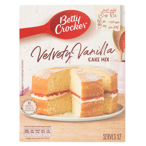 Betty Crocker Velvety Vanilla Cake Mix (425g)