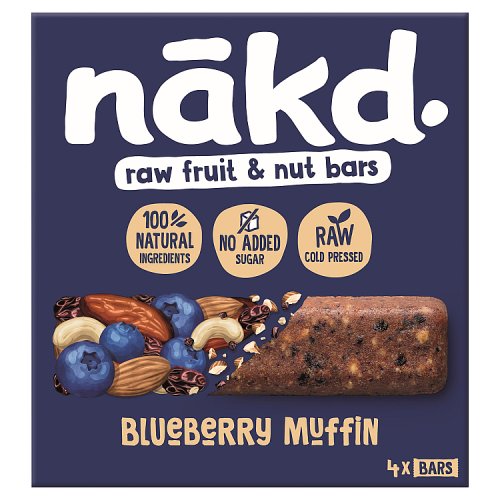 Nakd Blueberry Muffin Multipack 4 Pack (140g)
