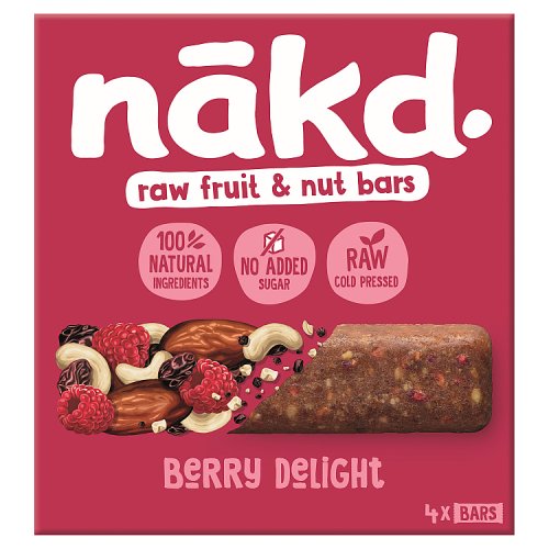 Nakd Free From Berry Delight Multipack 4 Pack (140g)