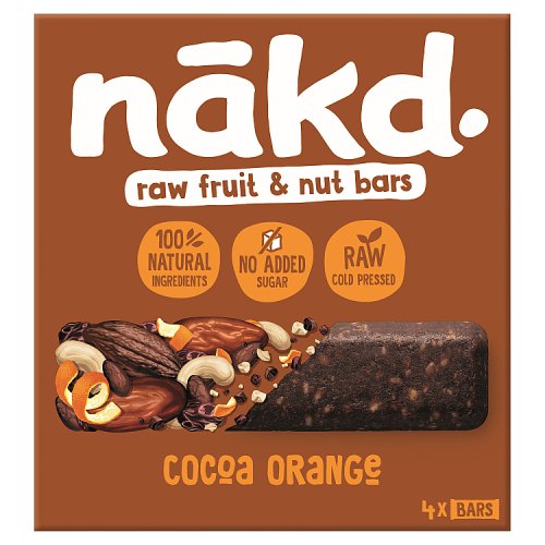 Nakd Free From Cocoa Orange 4 Pack (140g)