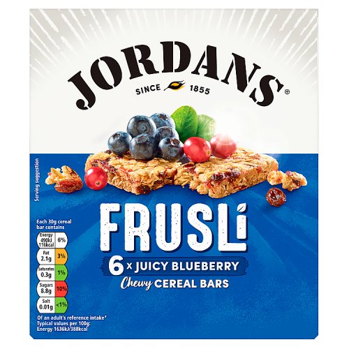 Jordans Frusli Bar Blueberry Burst 6 Pack (200g)