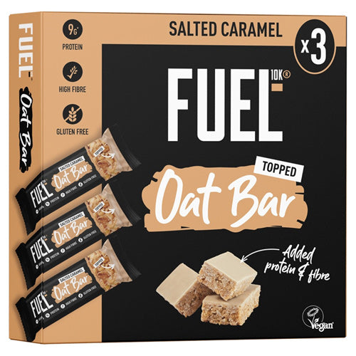 FUEL10K Salted Caramel Protein Cereal Oat Bars 3x45g (135g)