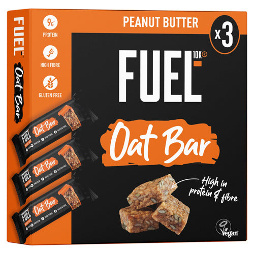 FUEL10K Peanut Butter Protein Cereal Oat Bars 3x45g (135g)