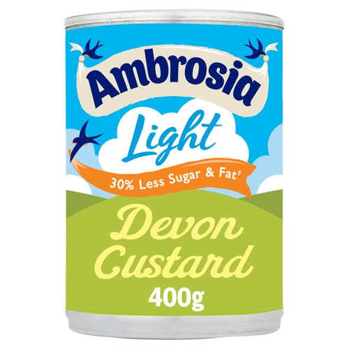 Ambrosia Light Low Fat & Reduced Sugar Custard Can 400g