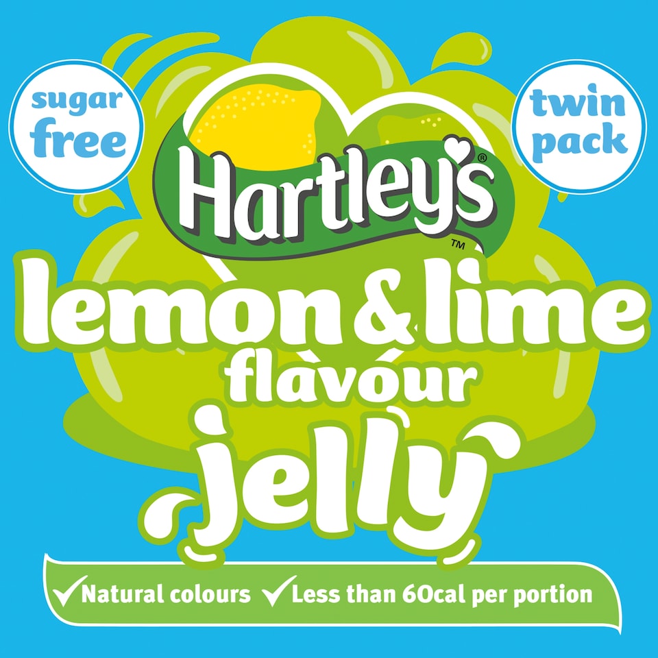 Hartley's Sugar Free Lemon & Lime Jelly Crystals 2x23g