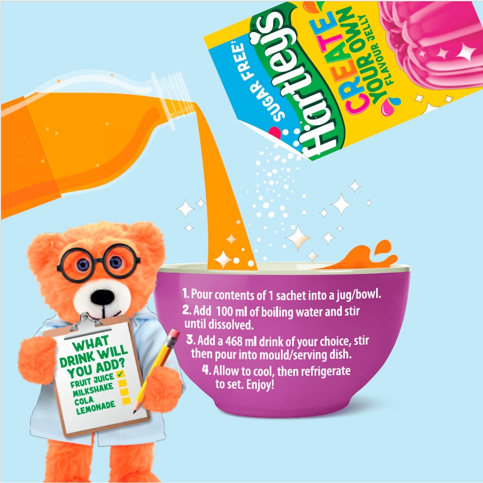 Hartley's Sugar Free Create Your Own Jelly Crystals 2x23g