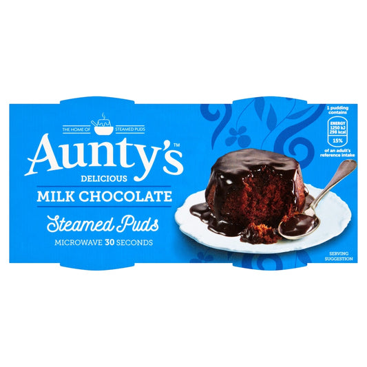 Auntys Chocolate Puddings 2 x 95g