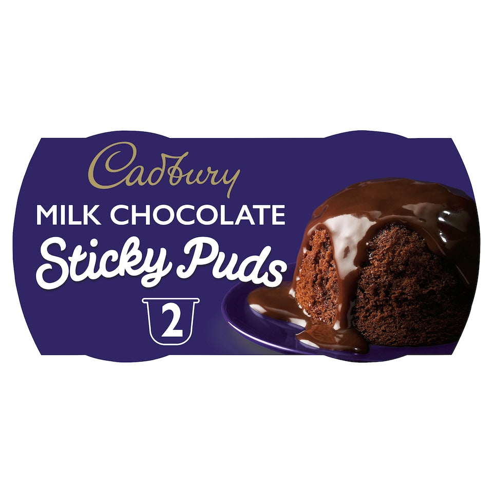 Cadbury Milk Chocolate Puddings 2 x 95g