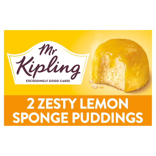 Mr Kipling Lemon Sponge Pudding Cake Dessert 2 x 95g