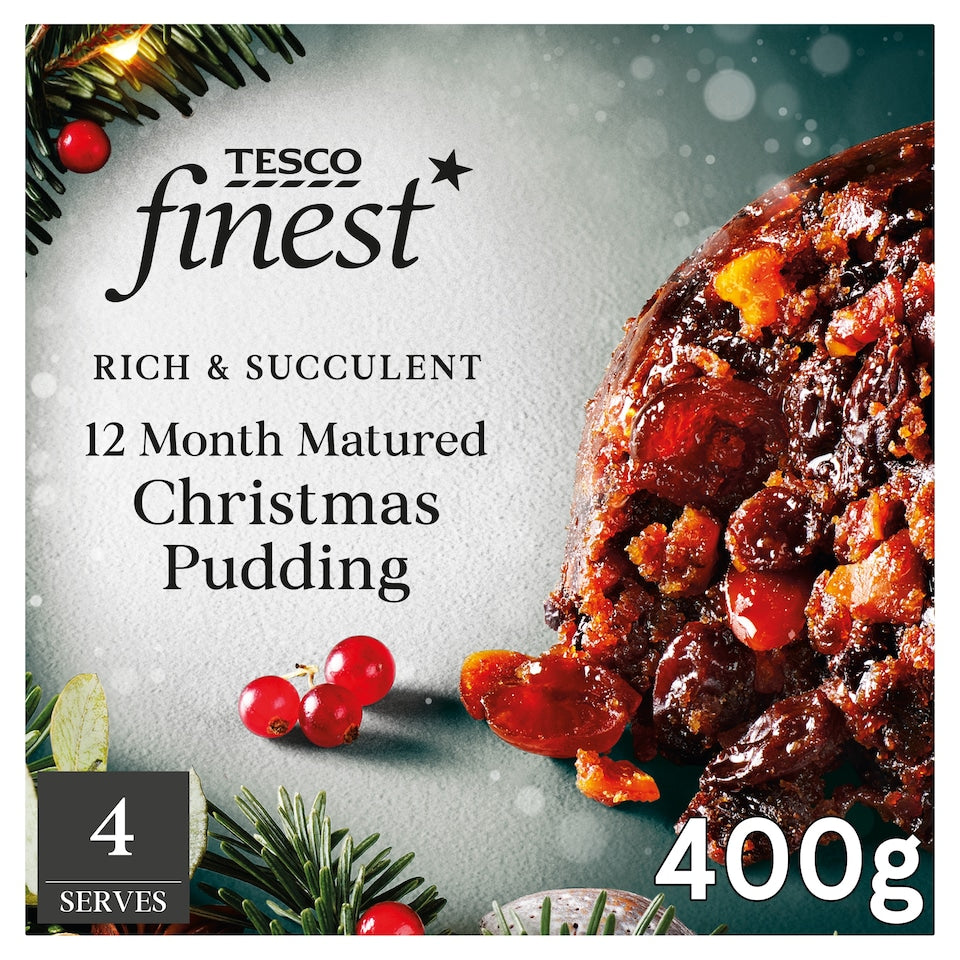 Tesco Finest 12 Month Matured Christmas Pudding 400g