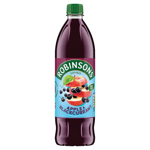 Robinsons No Added Sugar Apple & Blackcurrant Squash 1000g