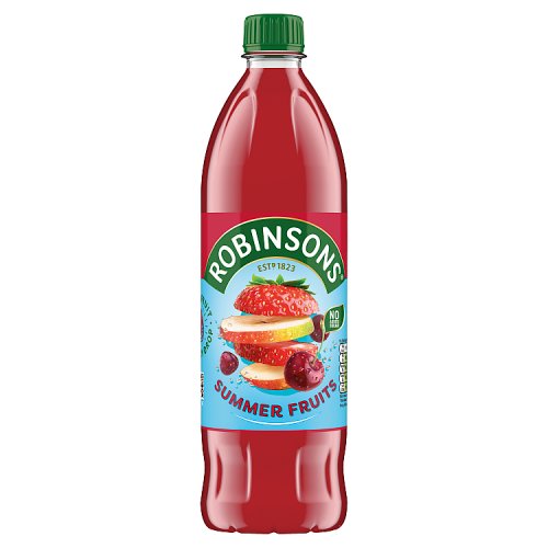 Robinsons Summer Fruits No Added Sugar Squash 1000g
