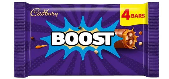 Cadbury Boost Chocolate Bar 4 Pack Multipack