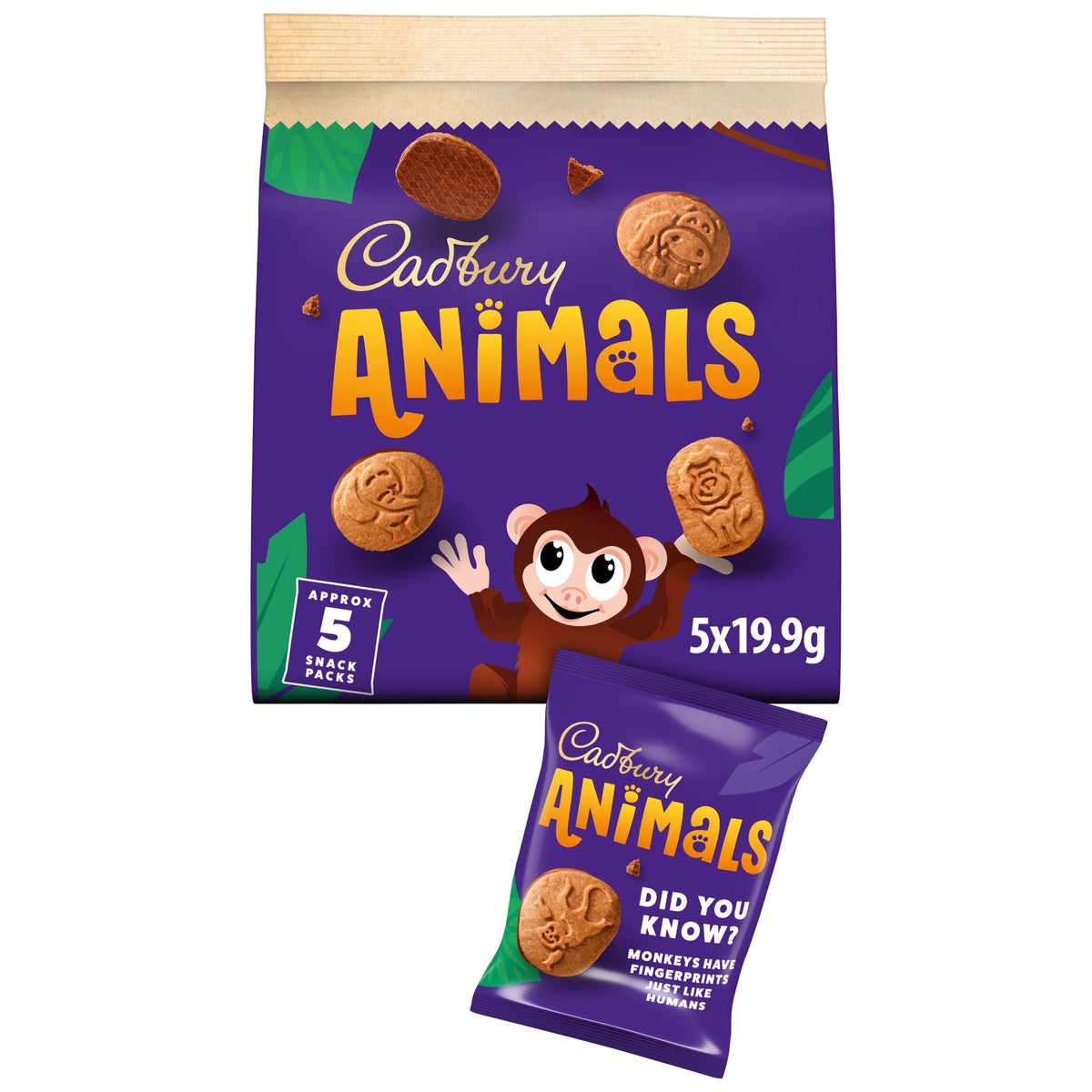 Cadbury Chocolate Animals 5 Pack 99g