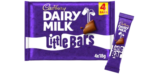 Cadbury Dairy Milk Little Bar Chocolate 4 Pack Multipack