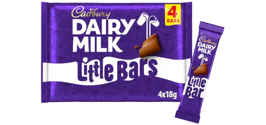Cadbury Dairy Milk Little Bar Chocolate 4 Pack Multipack