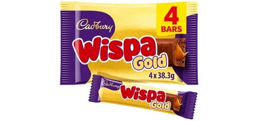 Cadbury Wispa Gold Chocolate Bar 4 Pack Multipack