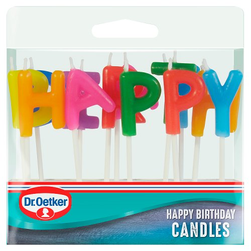 Dr. Oetker Happy Birthday Stick Candles (75g)