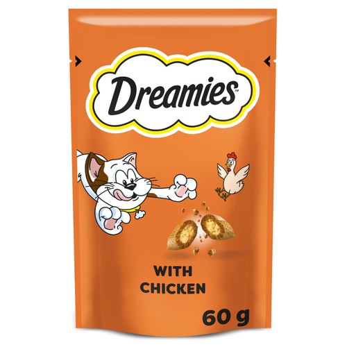 Dreamies chicken cat treats 60g