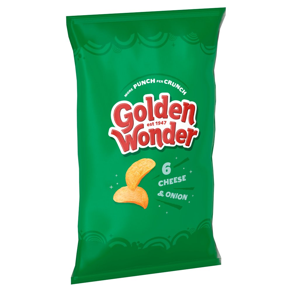 Golden Wonder Cheese & Onion Multipack 6 x 25g (150g)