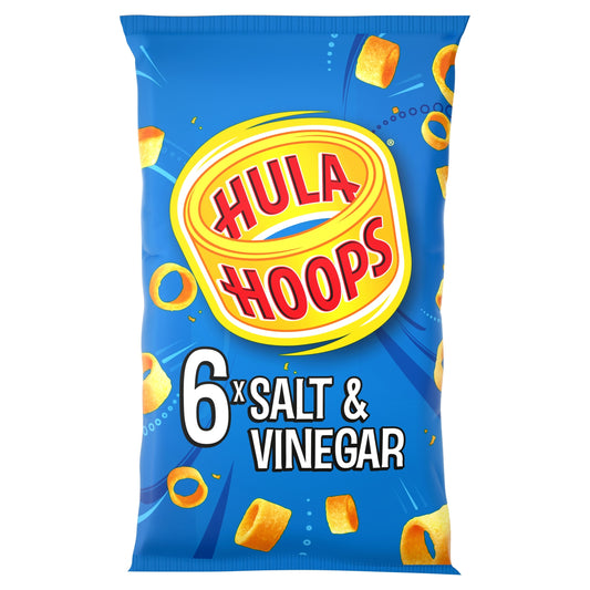 Hula Hoops Salt & Vinegar Multipack 6 x 24g (144g)